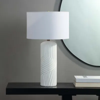Valerie table lamp - matte off-white