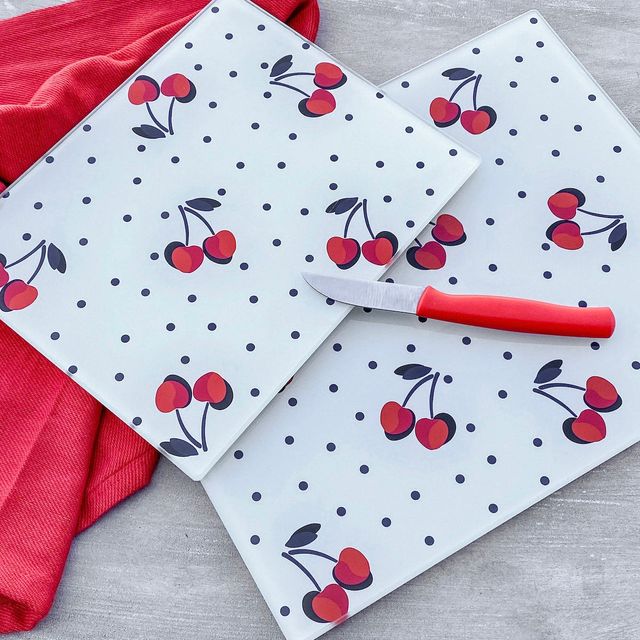 Kate Spade Set of 2 kate spade vintage cherry dot cutting board | Square One