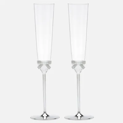 Set of 2 champagne flutes by kate spade