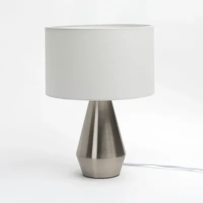 Melanie table lamp - satin nickel