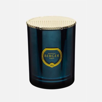 Bougie parfumée « alpha » bleu impérial par maison berger paris - sous l'oliveraie (240 g)