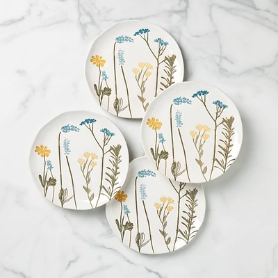 Wildflowers accent plates by lenox, set of 4