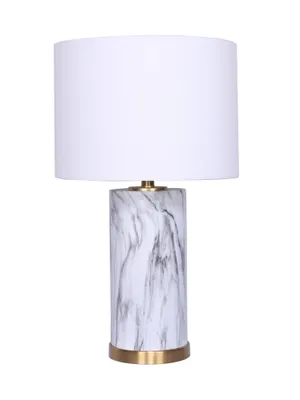 Bailey table lamp - gold marble