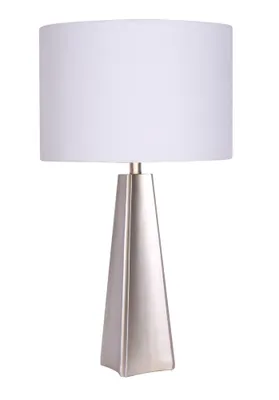 Lampe de table « korson » avec base inclinée - acier