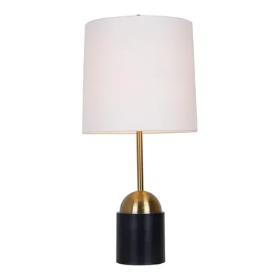 Two-toned metal table lamp