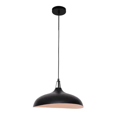 62"" metal black ceiling lamp by luce lumen - matte black