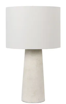 Sandy stone table lamp by luce lumen