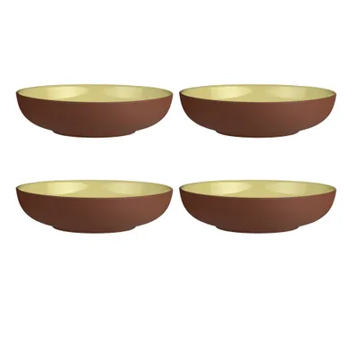 Set of 4 sienna straw bowls by maxwell & williams (20 cm)