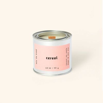 Bougie parfumée en étain - céréales 4 oz