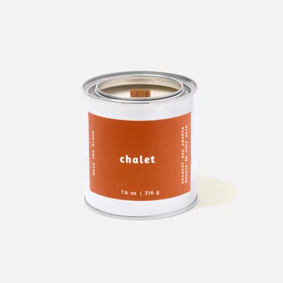 Scented candle in tin - chalet