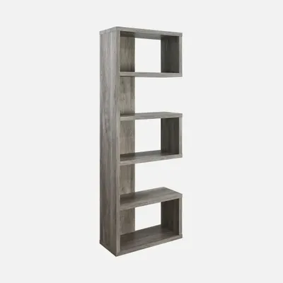 Mangie bookcase - driftwood grey