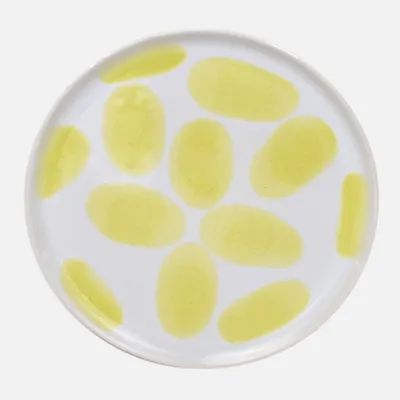 Milo dot serveware collection - milo dot salad plate - yellow