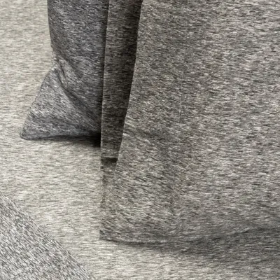 Melange flannel sheet set - grey - king