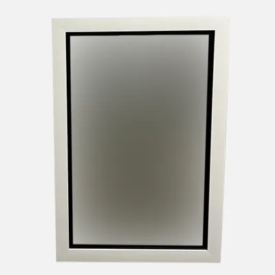 Double frame white mirror - 16"" x 20"" - 16""x20""