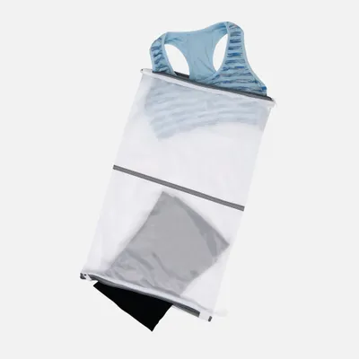 Mesh twin compartment wash bag white by neat & tidy