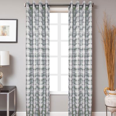 Mystic jacquard grommet curtain - 50"" x