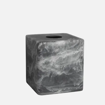 Notte tissue box - black white