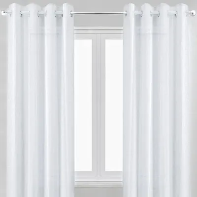 Nuance semi-sheer grommet curtain - blush - 54'' x 95''