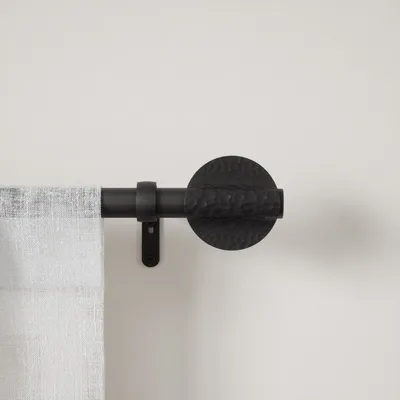 Umbra odyssey curtain rod set - matte black - 42-120