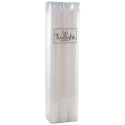 Set of 6 candles - white