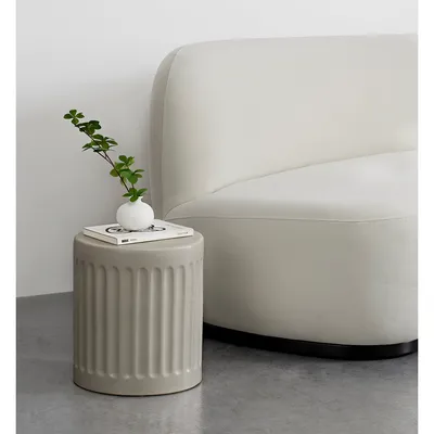Lucian table - indoor outdoor - matte off-white
