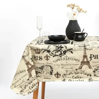 Paris tablecloth - 60"" x 84""