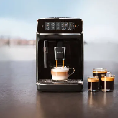 Machine à espresso et à cappuccino philips « 3200 classic » avec mousseur à lait