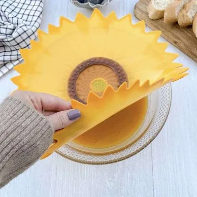 Charles viancin sunflower 6"" silicone suction lid