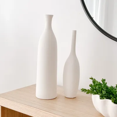 Tall ceramic vase by natural living