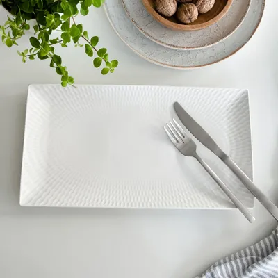 Diamond rectangular platter