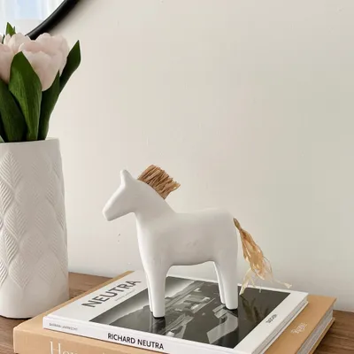 White horse figurine