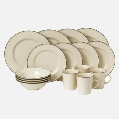 Union street cream 16-piece dinnerware set by gordon ramsay