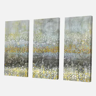 Glam rain abstract iii - modern & contemporary canvas wall art