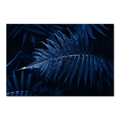Tropical leaves in the color of the year 2020 canvas wall art print