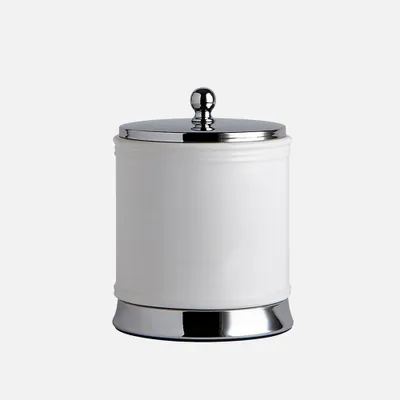 Quinn cotton jar - white chrome