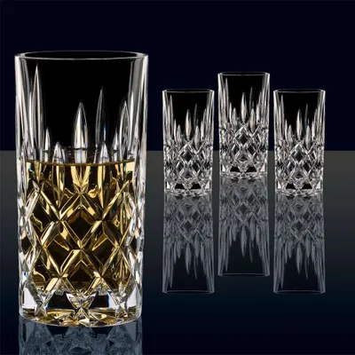 Set of 4 noblesse crystal highball glasses by nachtmann