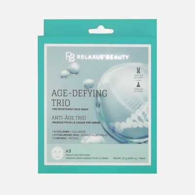 Age-defying moisture treatment mask - 3 pieces