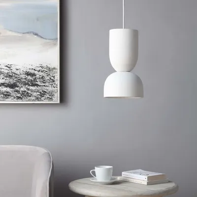 Kala ceiling fixture - white with texture