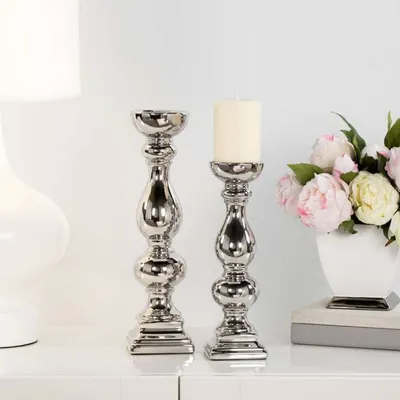Modena pillar candle holder by torre & tagus