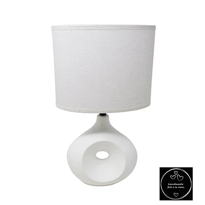 White shazy table lamp - 10921