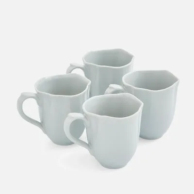 Floret set of 4 grey mugs 14oz by sophie conran