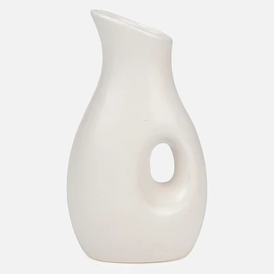 Off white ceramic vase by attitude imports