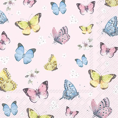 Butterfly cocktail napkins, pack of 20