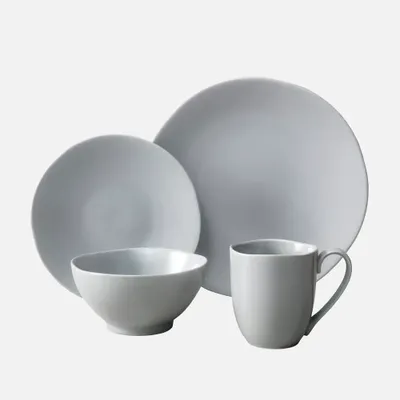 Heirloom 16-piece dinnerware set - smoke