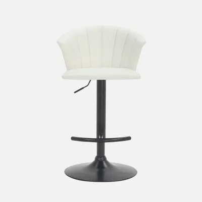 Tecoma adjustable stool - white