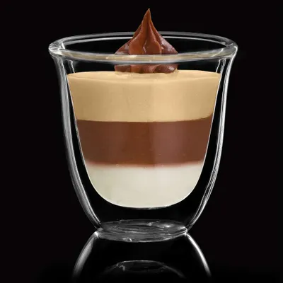 Set of 2 caffè double-wall espresso glasses by trudeau