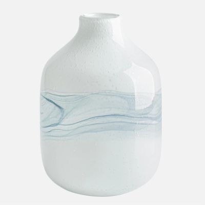 Vases en verre collection « milky way » par torre & tagus - vase en verre (9,5 po)