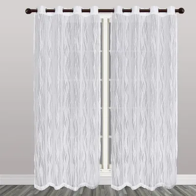 Valencia grommet panel - valencia lace grommet curtain