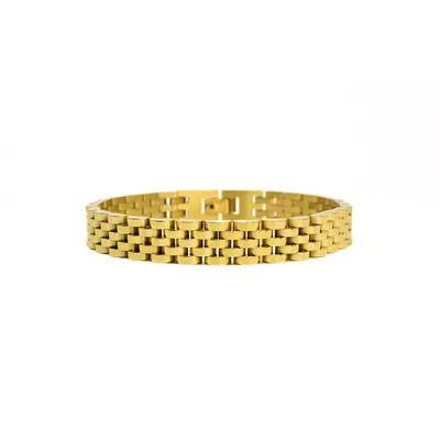 Luenzo jubilee gold plated bracelet