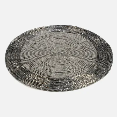 Round grey placemat - 13""